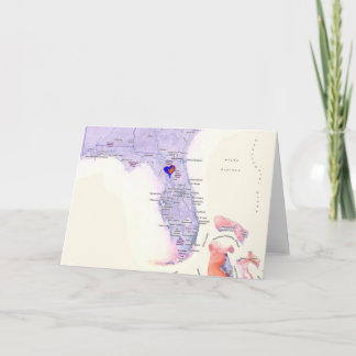 My Heart Beats In Florida Card