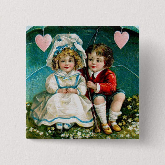 My Heart Beats Warm... Pinback Button (Front)