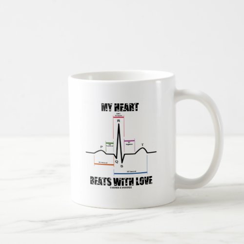 My Heart Beats With Love Electrocardiogram Coffee Mug