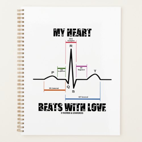 My Heart Beats With Love Electrocardiogram ECG Planner