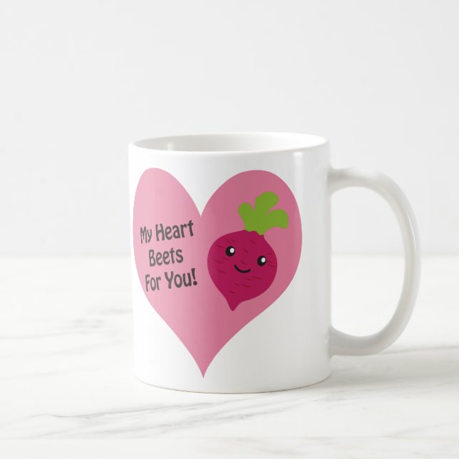 My Heart Beets for you Coffee Mug (Right)