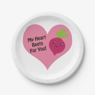 My Heart Beets for you Paper Plates
