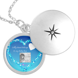 My Heart Belongs...Baby Boy Silver Plated Locket