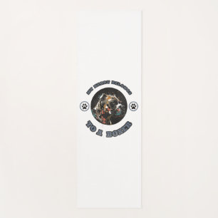 My Heart Belongs To A Boxer Yoga Mat