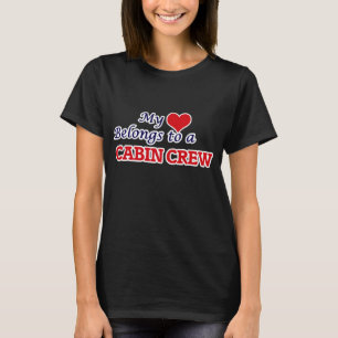 My heart belongs to a Cabin Crew T-Shirt
