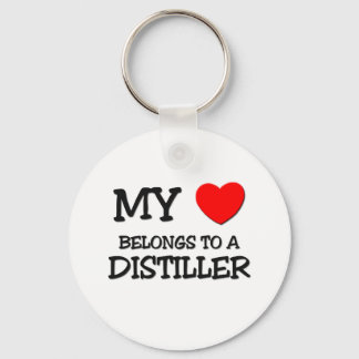 My Heart Belongs To A DISTILLER Keychain