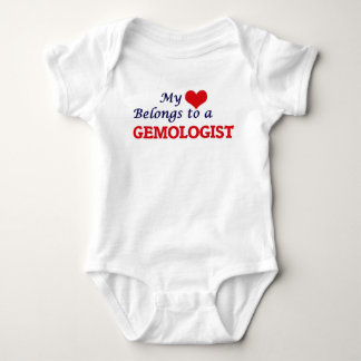 My heart belongs to a Gemologist Baby Bodysuit