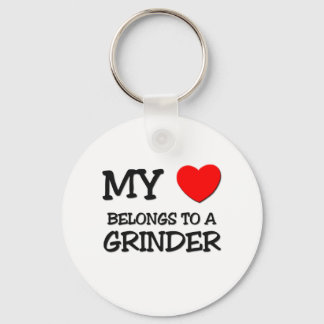 My Heart Belongs To A GRINDER Keychain
