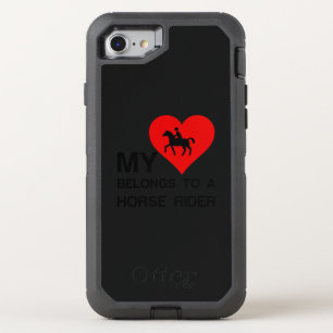MY HEART BELONGS TO A HORSE RIDER OtterBox DEFENDER iPhone SE/8/7 CASE