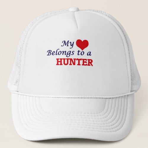 My heart belongs to a Hunter Trucker Hat