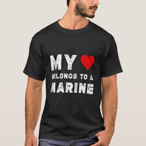 My heart belongs to a marine biologist dad or mom T_Shirt