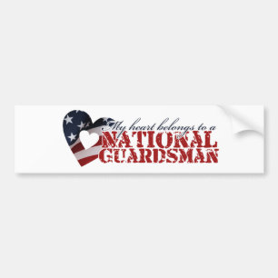 My heart belongs to a National Guardsman Bumper Sticker