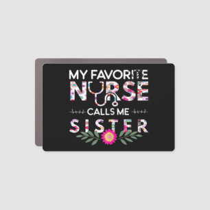 My Heart Belongs To a Nurse I Love My Nurse Valent Car Magnet