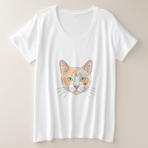 My Heart Belongs to a Pet" Elegant Colorful  Plus Size T-Shirt
