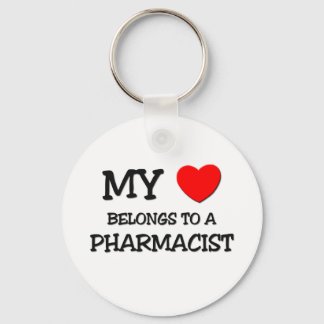 My Heart Belongs To A PHARMACIST Keychain