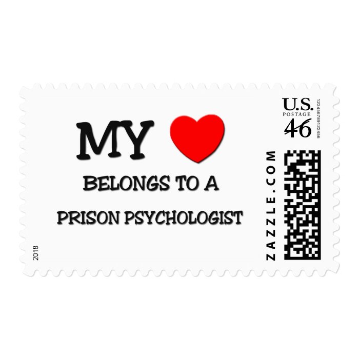 My Heart Belongs To A PRISON PSYCHOLOGIST Stamps