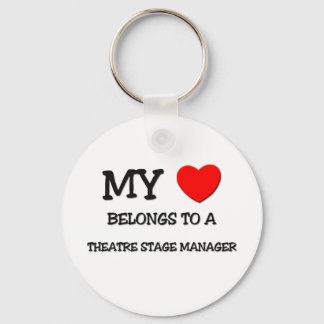 My Heart Belongs To A THEATRE STAGE MANAGER Keychain