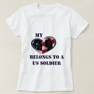 My Heart Belongs to a US Soldier T-Shirt