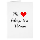 "My Heart Belongs to a Veteran" (Front)