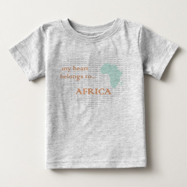 My heart belongs to AFRICA Baby T-Shirt (Front)