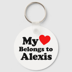 My Heart Belongs to Alexis Keychain