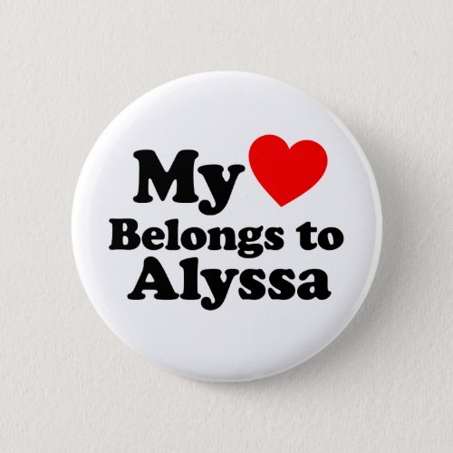 My Heart Belongs to Alyssa Button