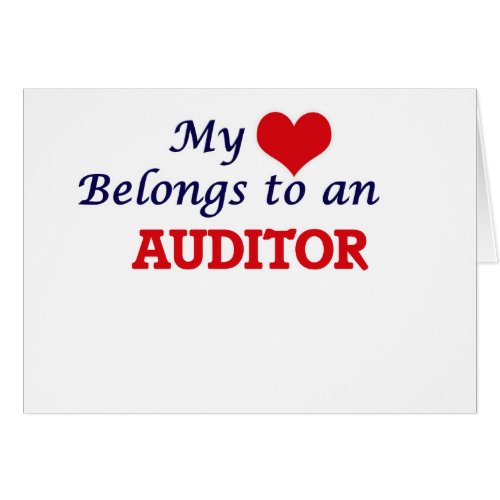 My Heart Belongs to an Auditor