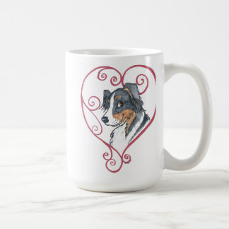 My heart belongs to an English Shepherd Coffee Mug