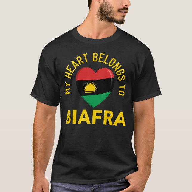 My Heart Belongs To Biafra T-Shirt (Front)