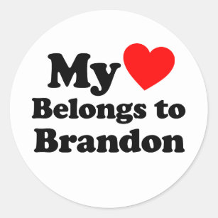 Brandon Name Stickers for Sale