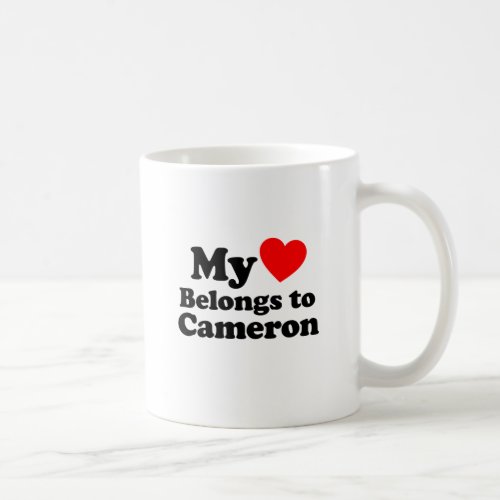My Heart Belongs to Cameron Coffee Mug