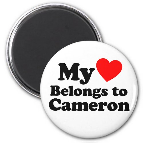 My Heart Belongs to Cameron Magnet