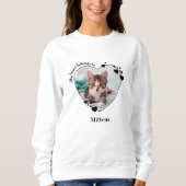 My Heart Belongs To Cat Lover Custom Pet Photo  Sweatshirt (Front)