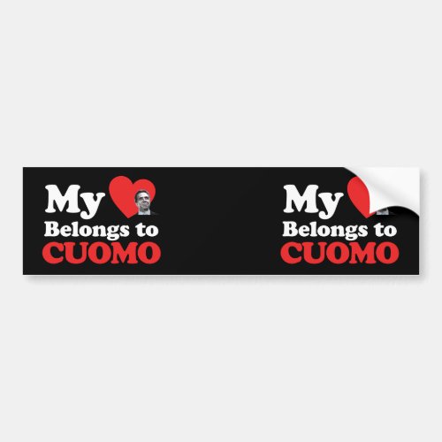 My Heart Belongs to Cuomo Bumper Sticker