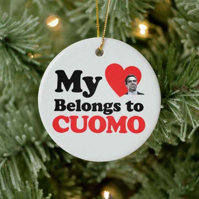 My Heart Belongs to Cuomo Ceramic Ornament (Tree)
