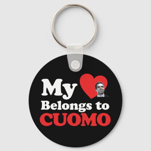 My Heart Belongs to Cuomo Keychain