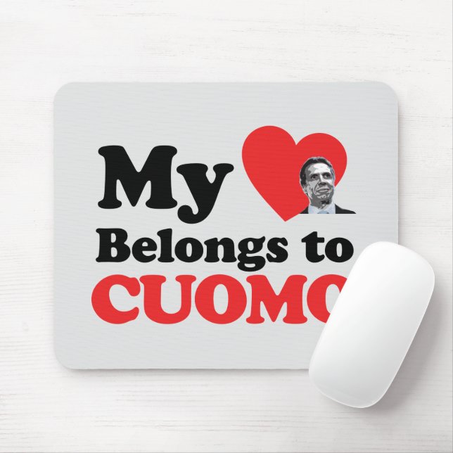 My Heart Belongs to Cuomo Mouse Pad (With Mouse)