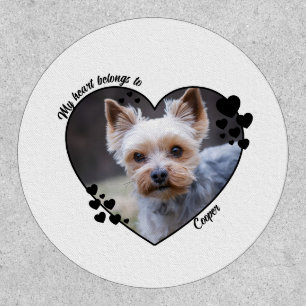 My heart belongs to customized dog T-Shirt Patch