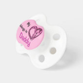 My Heart Belongs to Daddy Cute Baby Girl Pacifiers (Front Right)