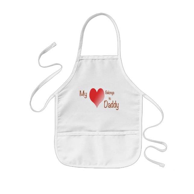My Heart Belongs to Daddy  Kids' Apron (Front)