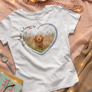 My Heart Belongs to Dog Photo T-Shirt