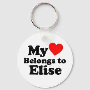 My Heart Belongs to Elise Keychain