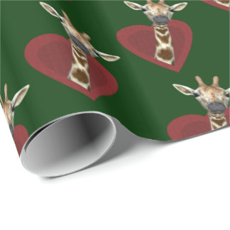 My Heart Belongs To Giraffes Wrapping Paper