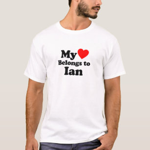 Ian Name T-Shirts & T-Shirt Designs | Zazzle