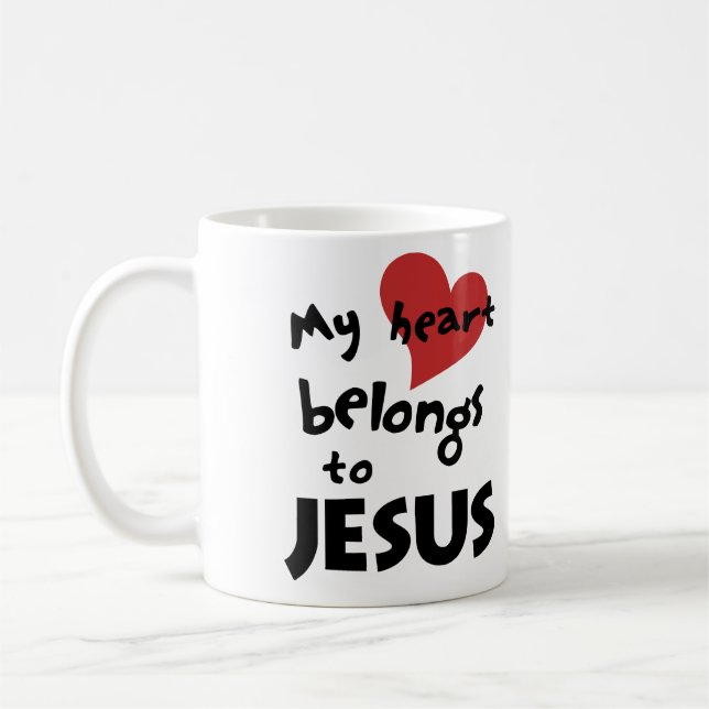MY HEART BELONGS TO JESUS COFFEE MUG (Left)