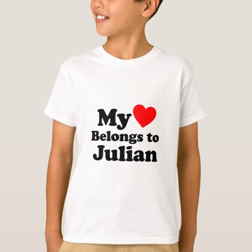 My Heart Belongs to Julian T_Shirt