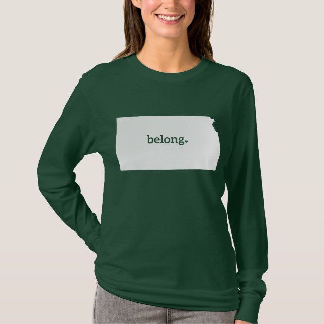 My Heart Belongs To Kansas T-Shirt (Front)