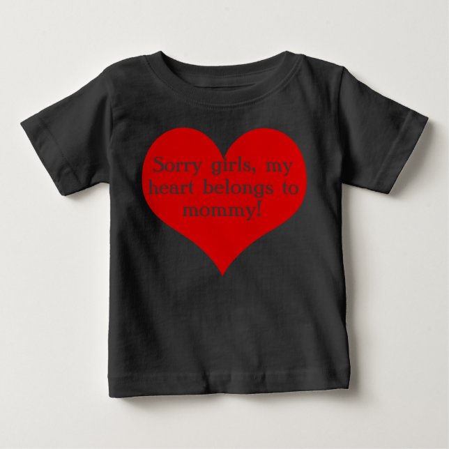 My heart belongs to mommy baby T-Shirt (Front)