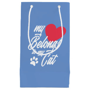 My Heart Belongs to My Cat Valentine Gift Bag
