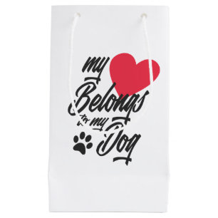 My Heart Belongs to My Dog Valentine Gift Bag